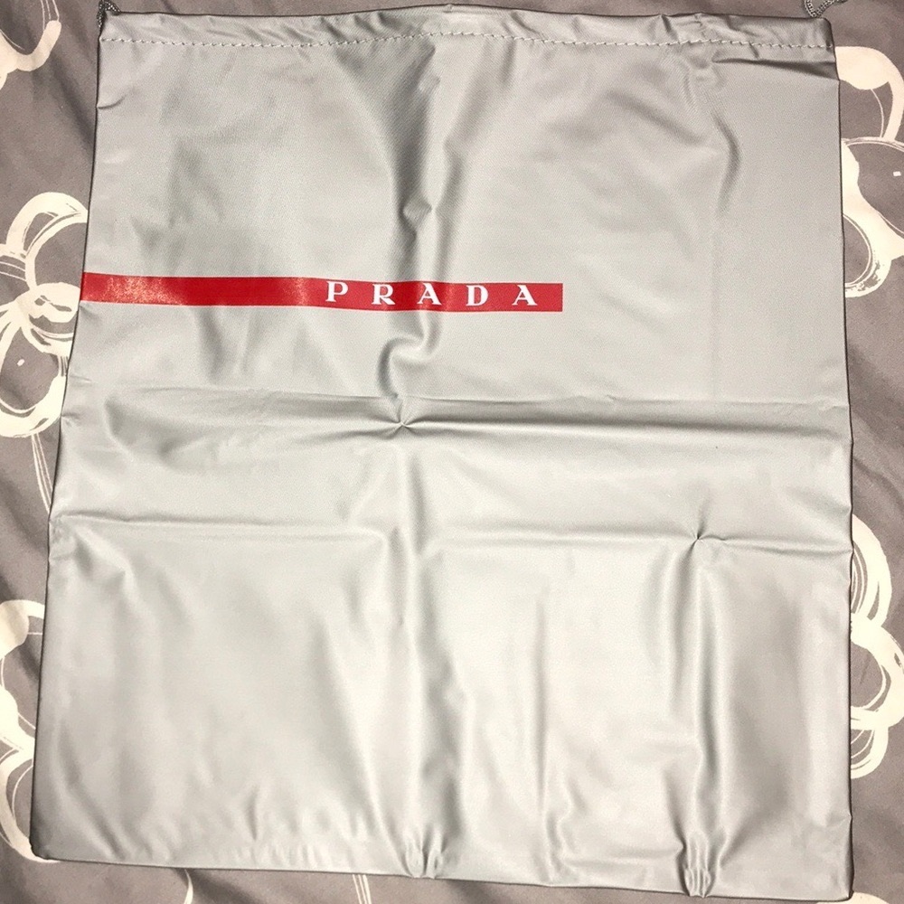 Prada Medium Vinyl Drawstring Dust/Storage Bag - image 7